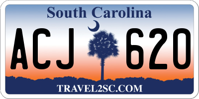 SC license plate ACJ620