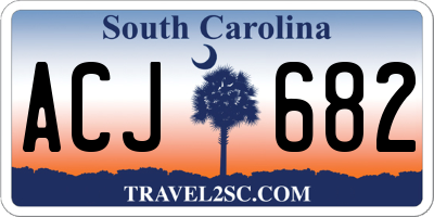 SC license plate ACJ682