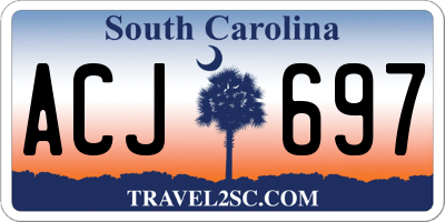 SC license plate ACJ697