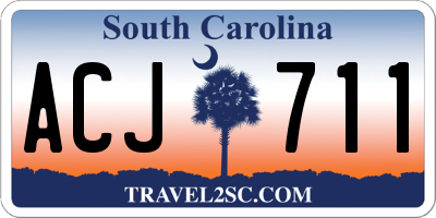 SC license plate ACJ711