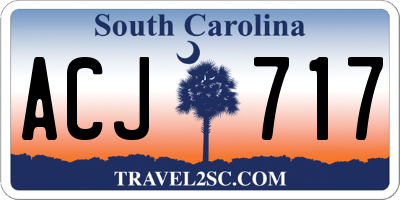 SC license plate ACJ717