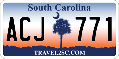 SC license plate ACJ771