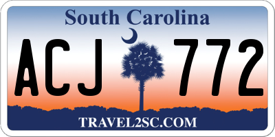 SC license plate ACJ772