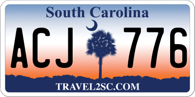 SC license plate ACJ776