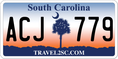 SC license plate ACJ779