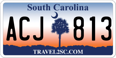 SC license plate ACJ813