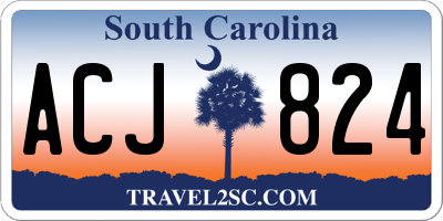 SC license plate ACJ824