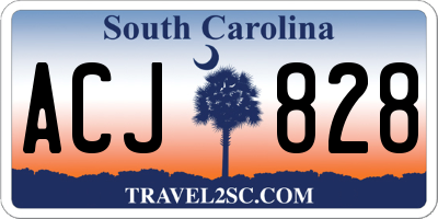 SC license plate ACJ828