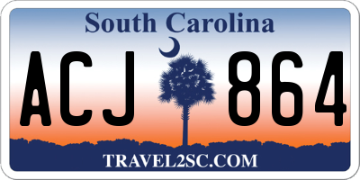 SC license plate ACJ864