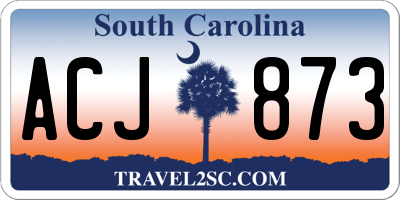 SC license plate ACJ873