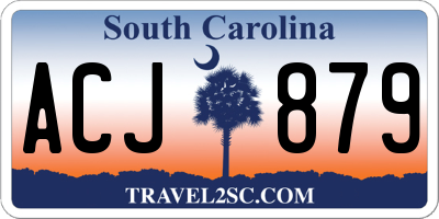 SC license plate ACJ879