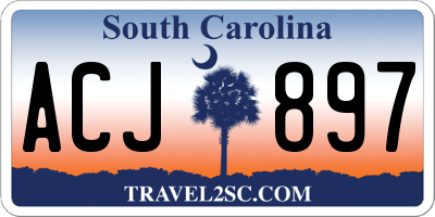 SC license plate ACJ897