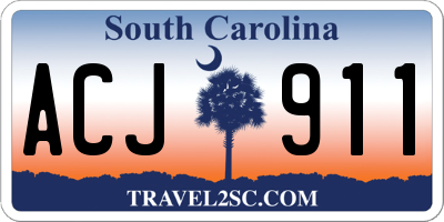 SC license plate ACJ911