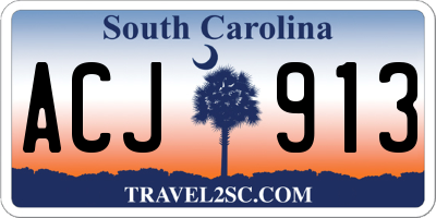 SC license plate ACJ913