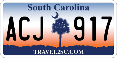 SC license plate ACJ917