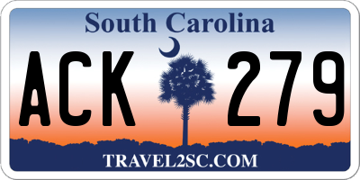 SC license plate ACK279