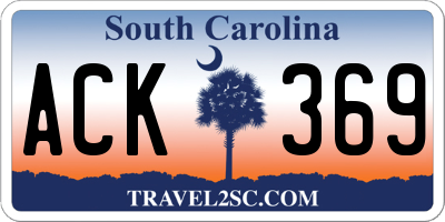 SC license plate ACK369
