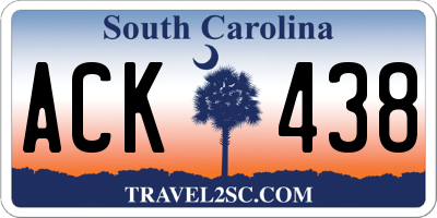 SC license plate ACK438