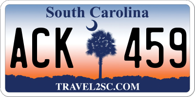 SC license plate ACK459