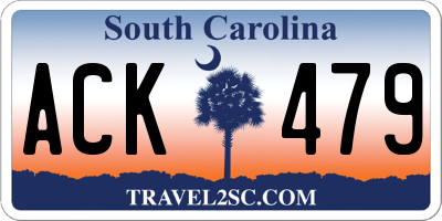 SC license plate ACK479
