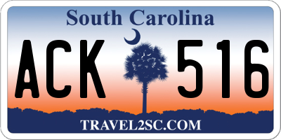 SC license plate ACK516