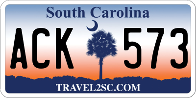 SC license plate ACK573