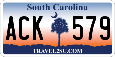 SC license plate ACK579