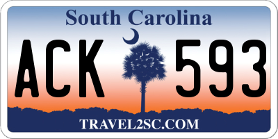 SC license plate ACK593