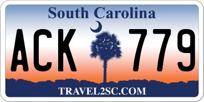 SC license plate ACK779