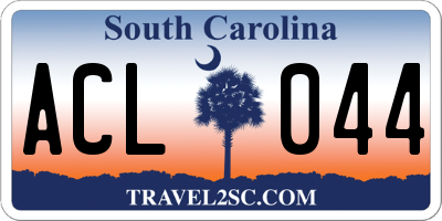 SC license plate ACL044