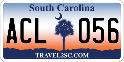 SC license plate ACL056