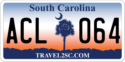 SC license plate ACL064