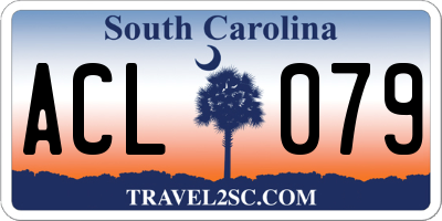 SC license plate ACL079