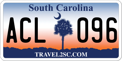 SC license plate ACL096