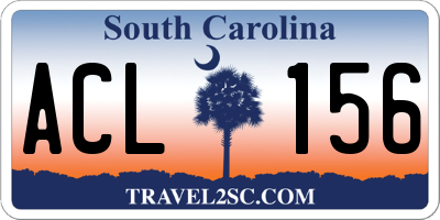 SC license plate ACL156