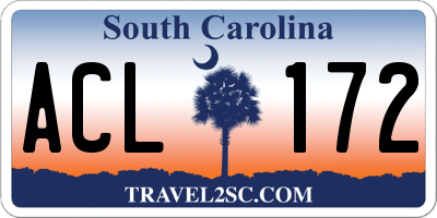 SC license plate ACL172