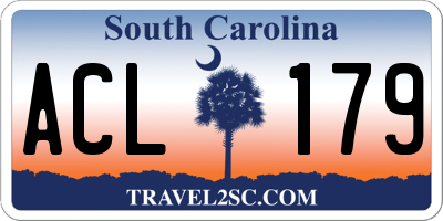 SC license plate ACL179