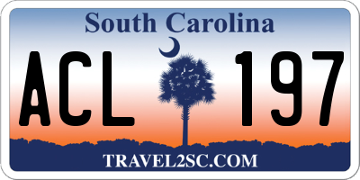 SC license plate ACL197