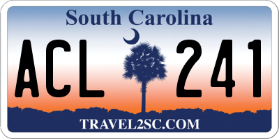 SC license plate ACL241