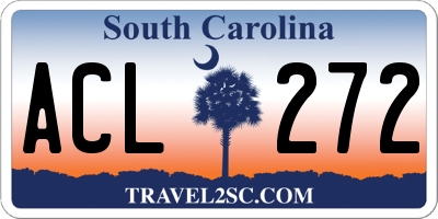 SC license plate ACL272