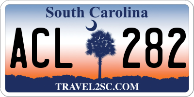 SC license plate ACL282