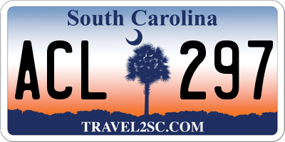 SC license plate ACL297