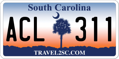 SC license plate ACL311
