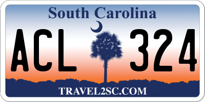 SC license plate ACL324