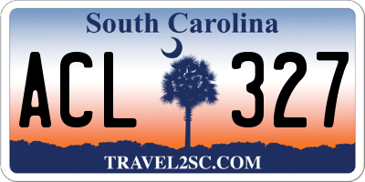 SC license plate ACL327