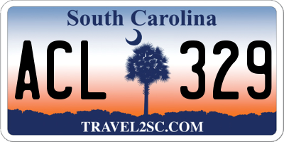 SC license plate ACL329