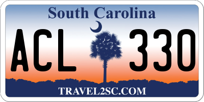 SC license plate ACL330