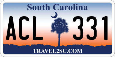 SC license plate ACL331