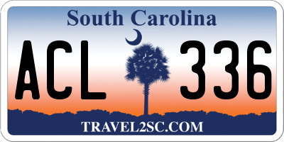 SC license plate ACL336