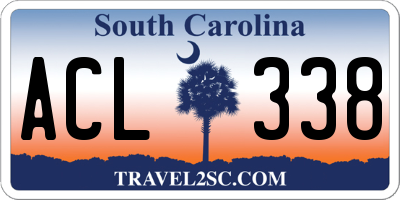 SC license plate ACL338